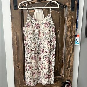 Madewell Red and Black Patterned Dress